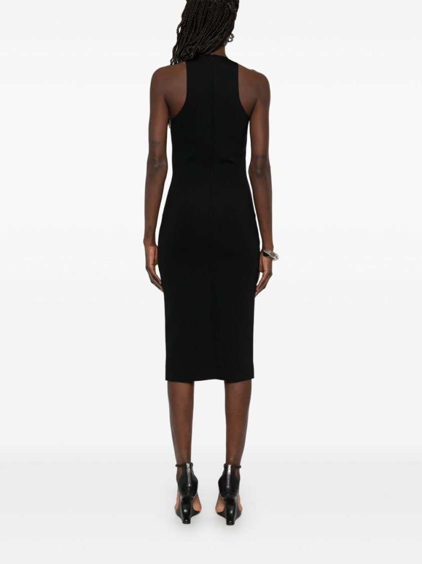 Mugler Fitted Midi Dress