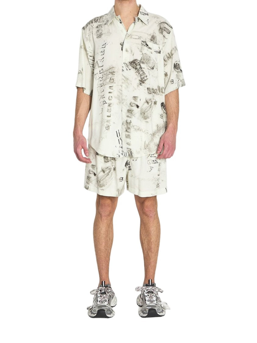 Balenciaga Relaxed Fit Short-Sleeve Shirt