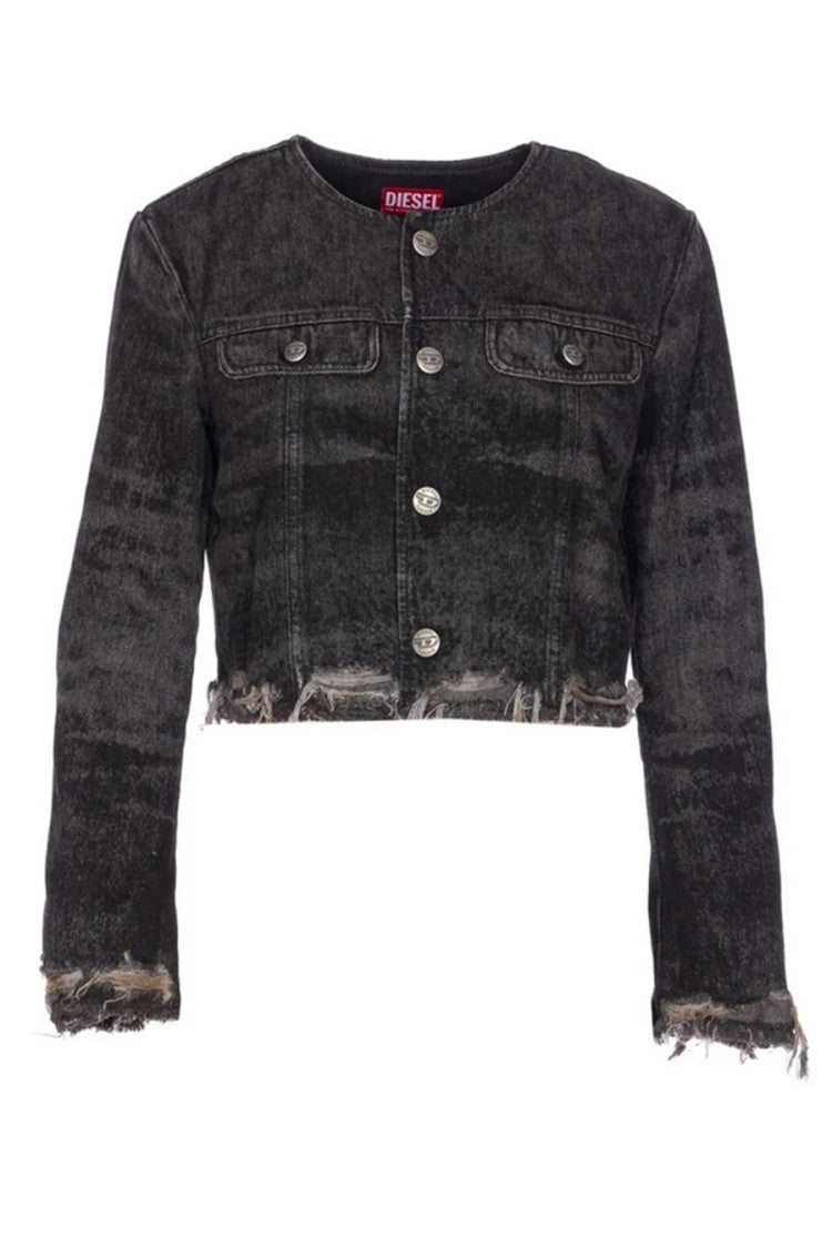Diesel Black Wool-Blend Notch-Lapel Blazer