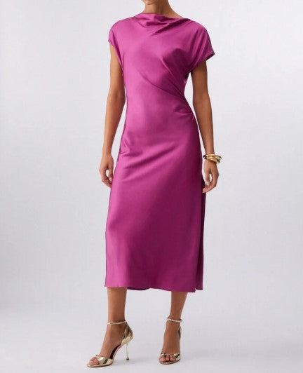 Liu Jo Pink Back V Neck Short Dress