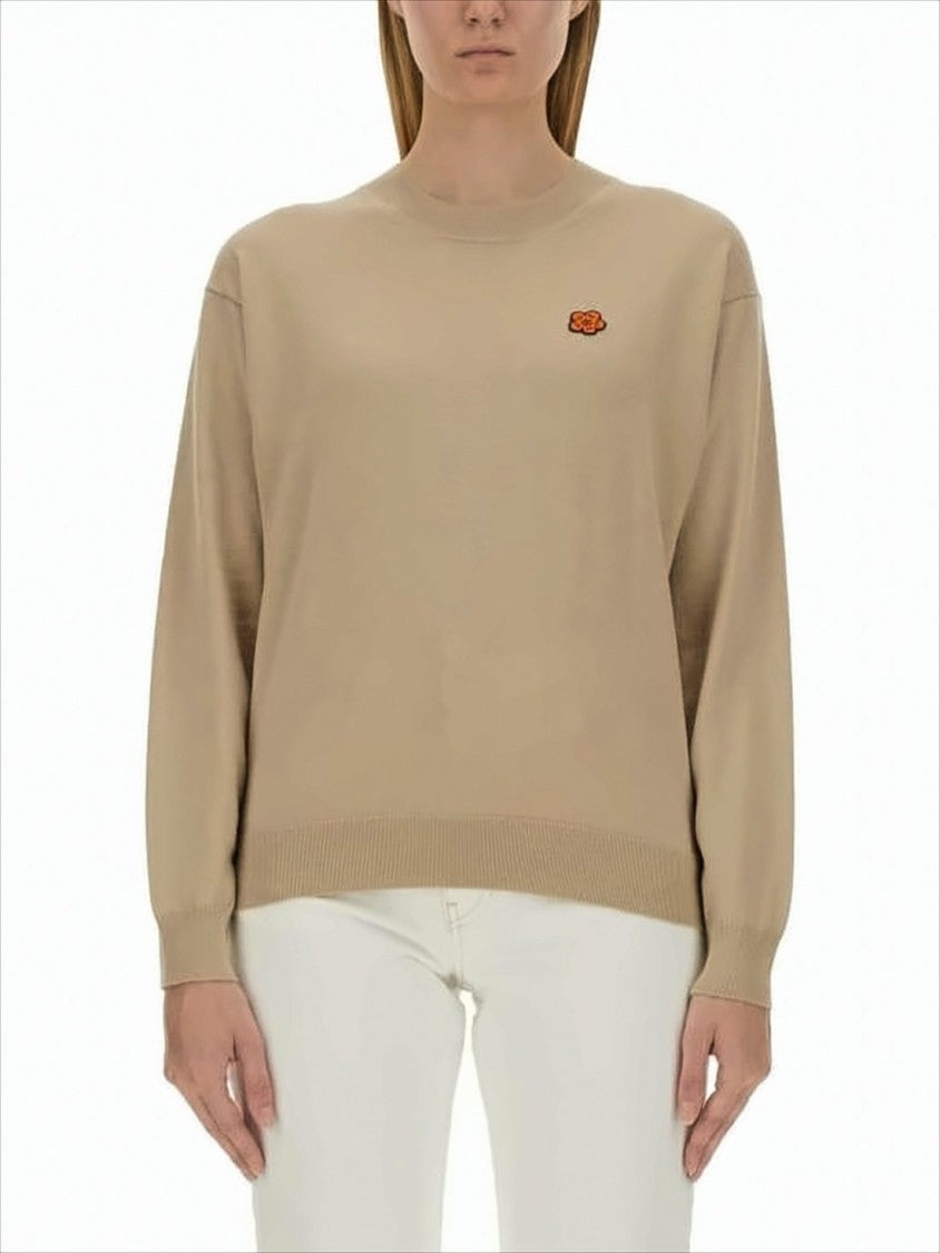 Kenzo Relaxed-Fit Wool Sweater With Subtle Logo