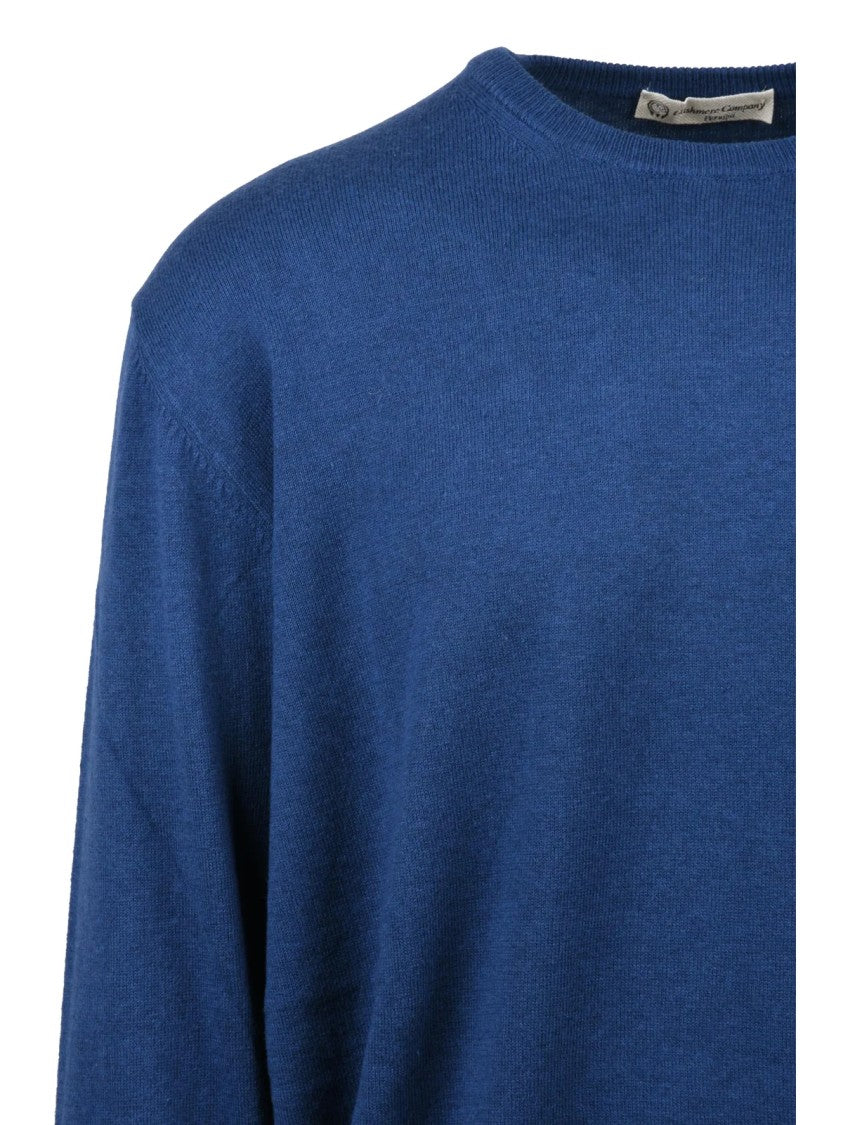 Cashmere Company P. Crewneck Sweater In Soft Cotton-Cashmere Blend
