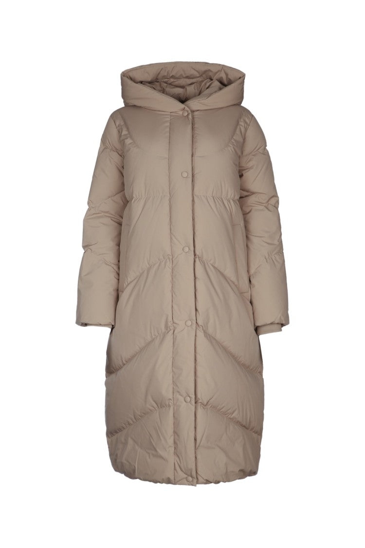 I Blues Fleres Long Puffer Coat With High Collar