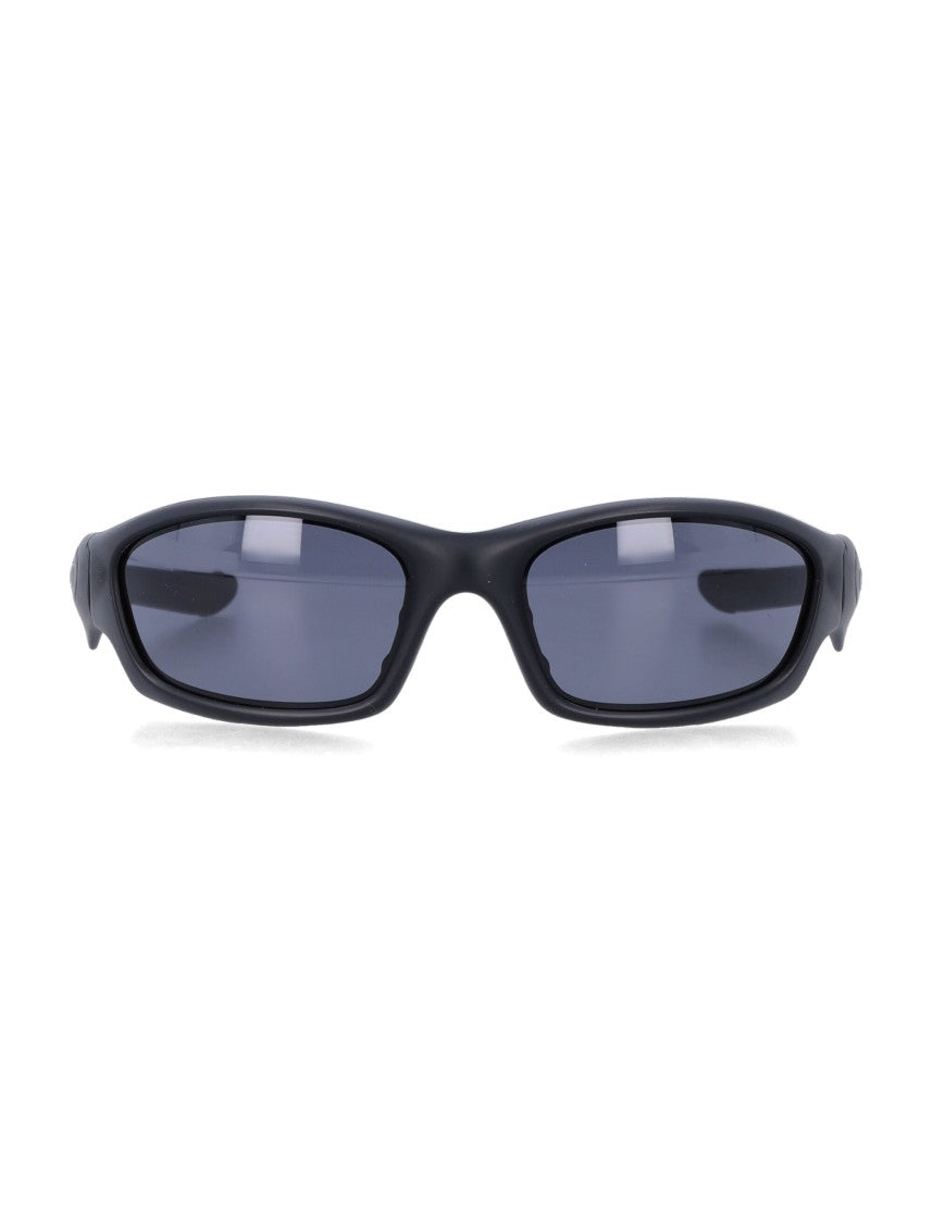 Oakley Matte Black Straight Jacket Sunglasses With High Definition Optics