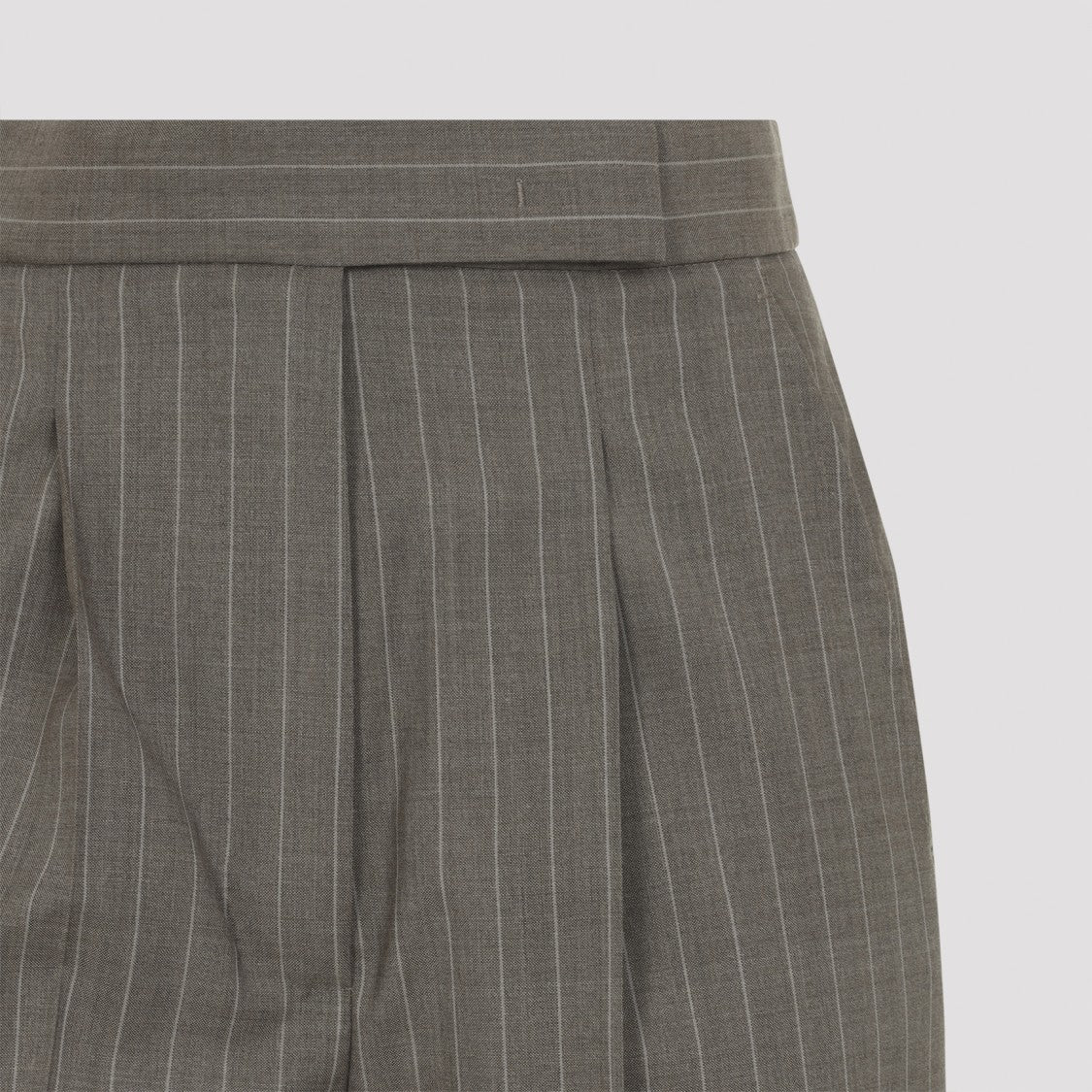 Max Mara Tailored Pinstripe Trousers With High Waist