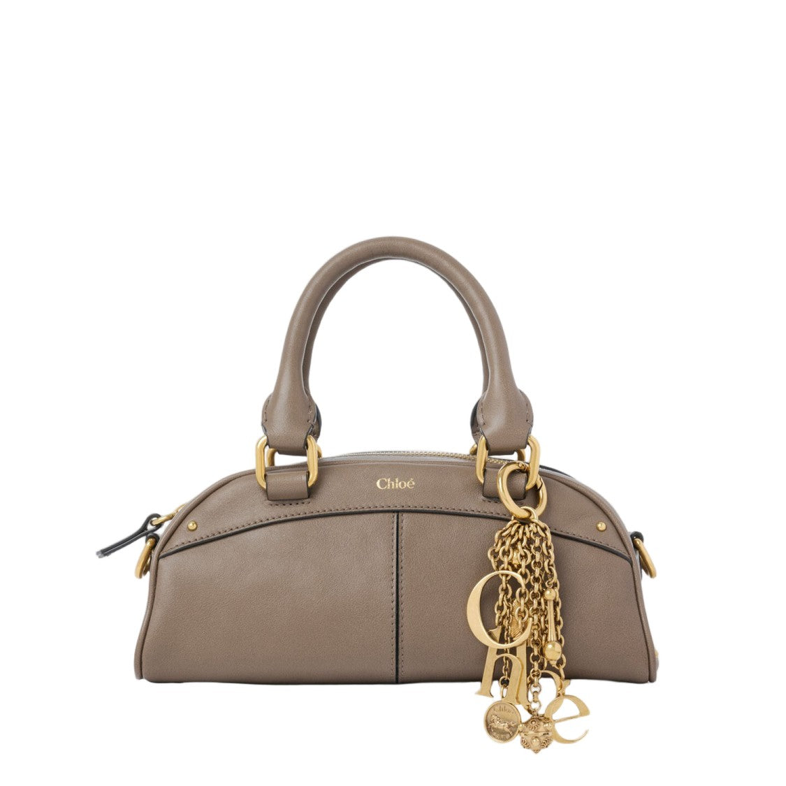 Chloé Structured Handbag In Soft Beige Calf Leather