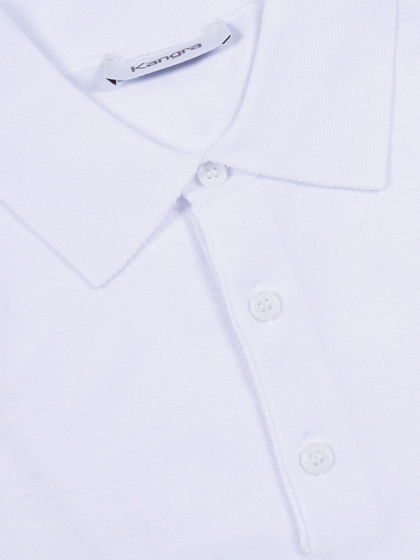 Kangra Cashmere Three Button Smooth Polo Shirt