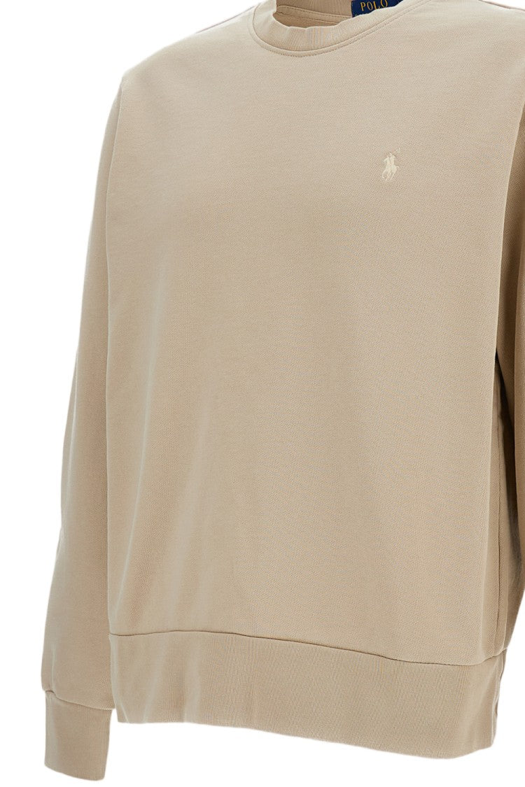 Polo Ralph Lauren Cotton Crewneck Sweatshirt With Ribbed Knit Details