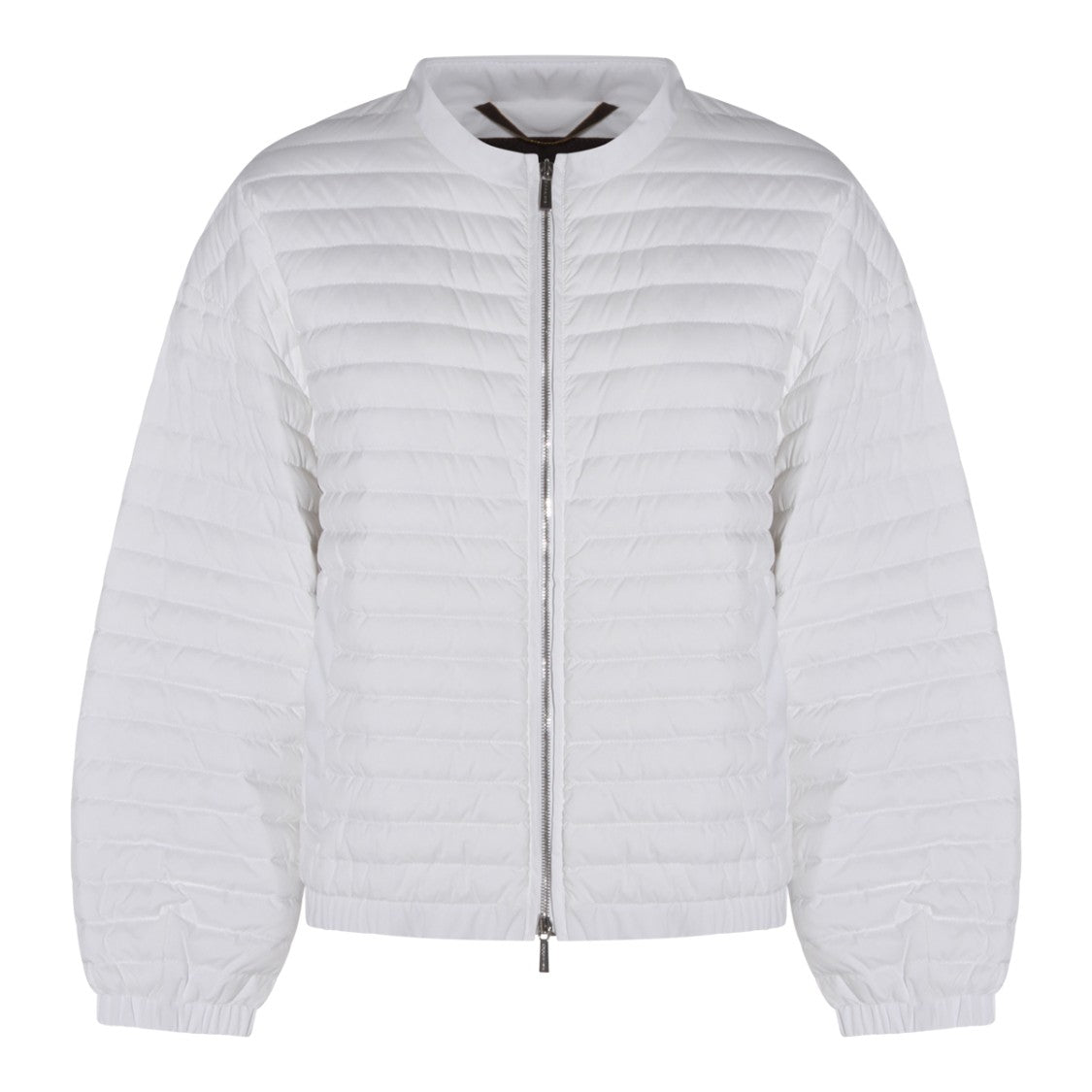 Moorer Grey And White Down Jacket