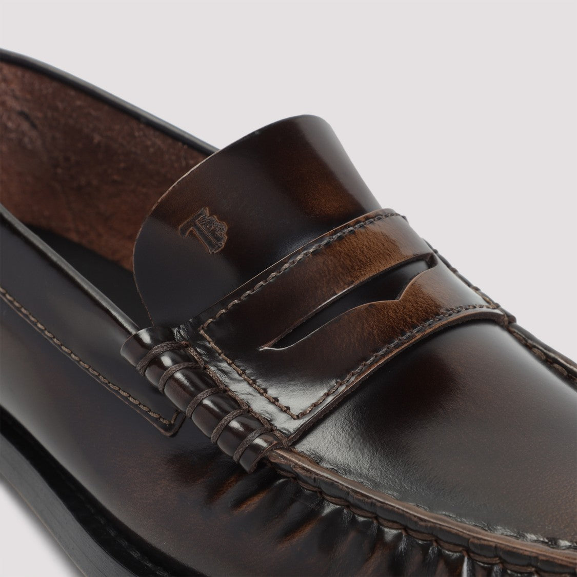 Tod's Brown Calf Leather Loafers