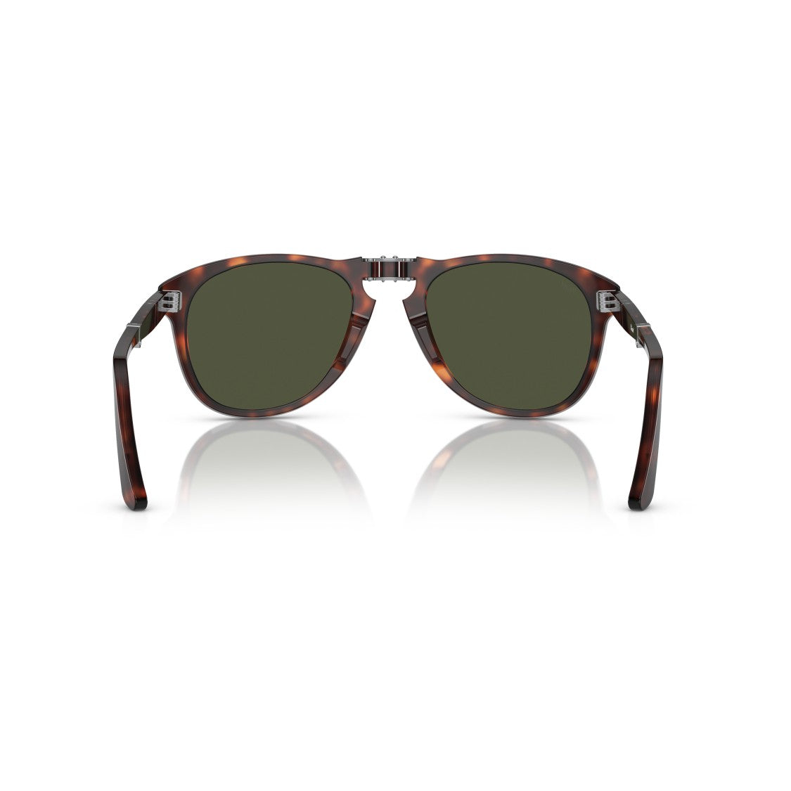 Persol 0Po0714 Rounded Tortoiseshell Acetate Sunglasses With Silver Accents