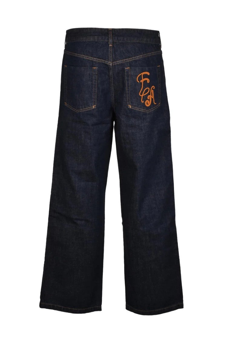 Emporio Armani 5 Pocket Jeans - Blue