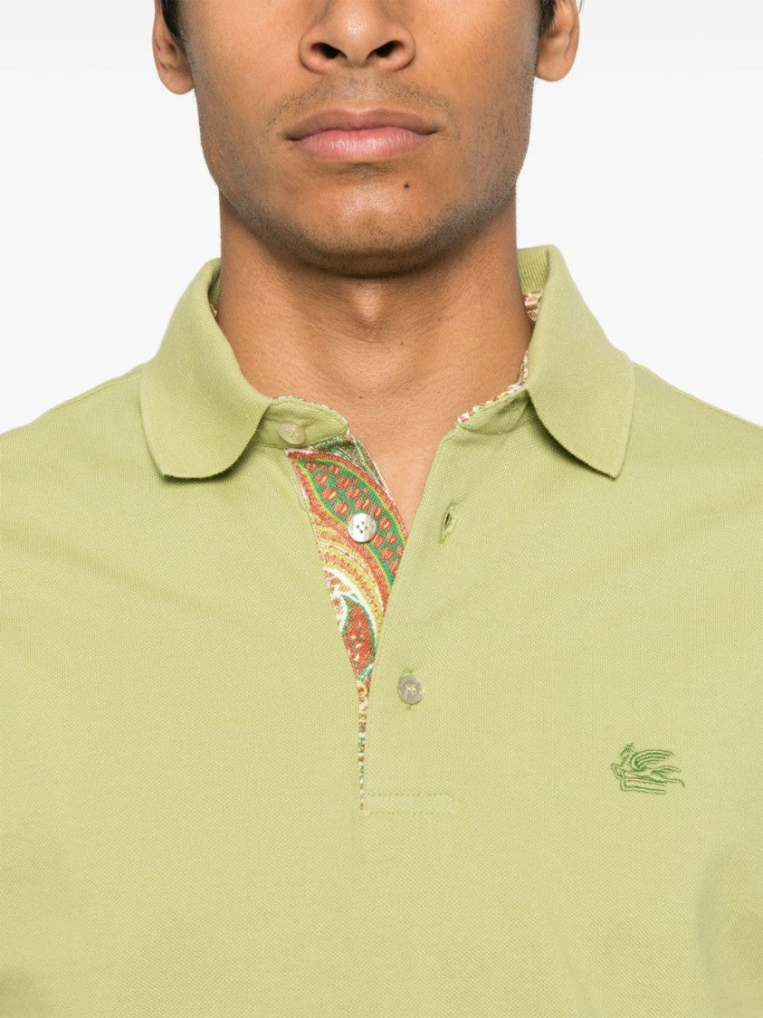 Etro Pastel Green Polo Shirt