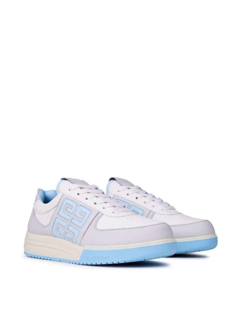 Givenchy Low-Top Leather Sneakers With Geometric Logo Detail