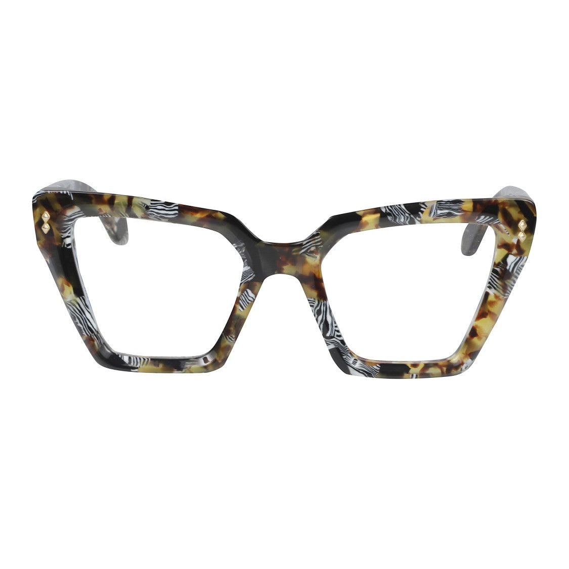 Kador Vanessa Glamour Bold Angular Tortoiseshell Eyeglasses