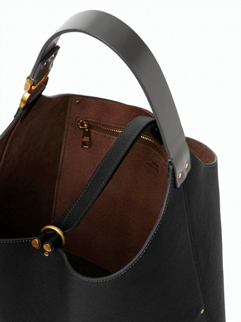 Chloé Textured Calf Leather Shoulder Bag