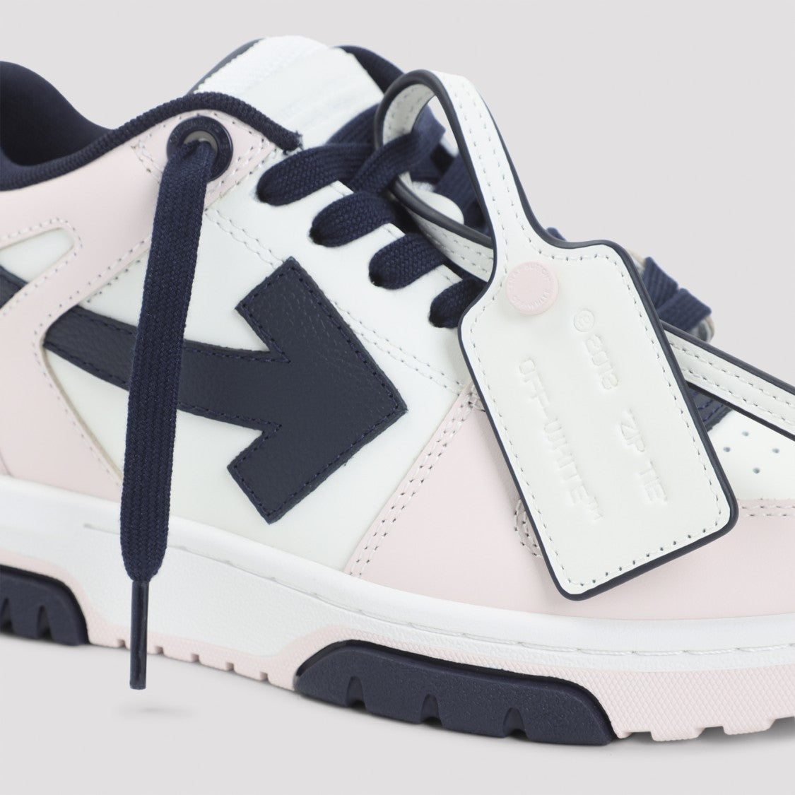 Off-White Pink Leather M-Out Of Office Sneakers