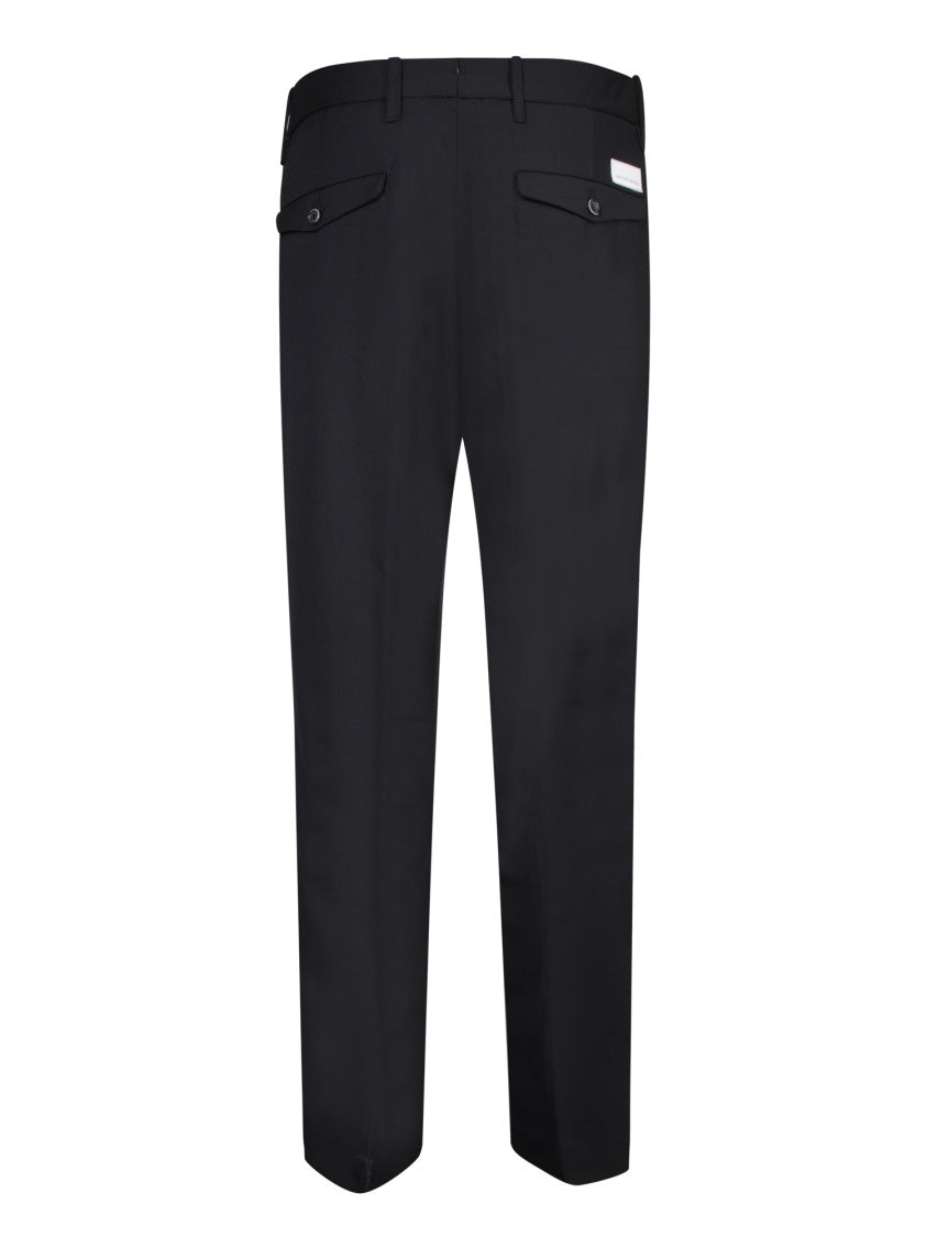 Nine In The Morning Black Wide Cut Trousers