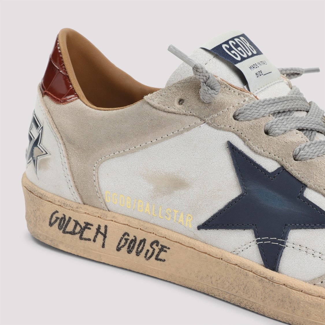 Golden Goose White Cow Leather Ballstar Sneakers