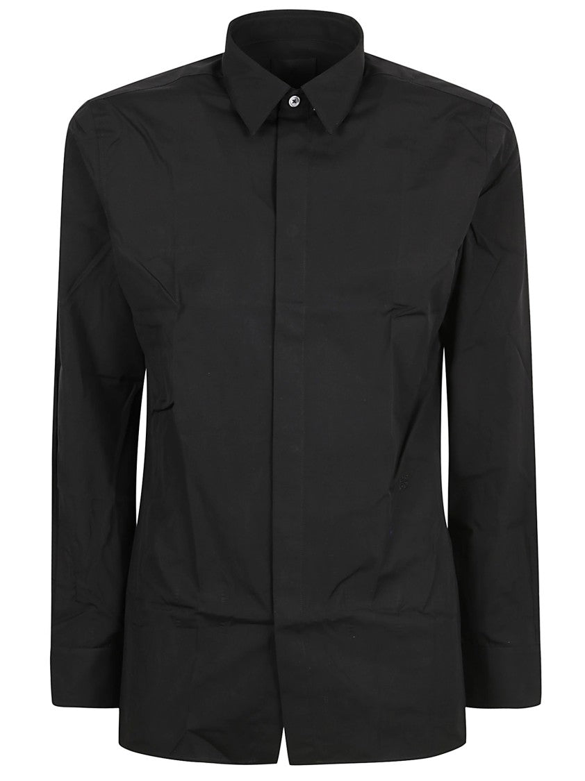 Givenchy Tailored Black Shirt With Structured Collar