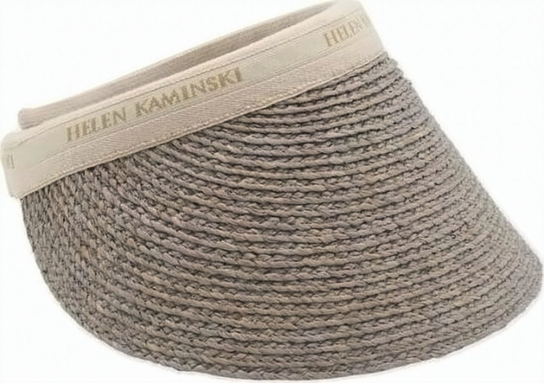 Helen Kaminski Woven Sun Visor With Wide Curved Brim