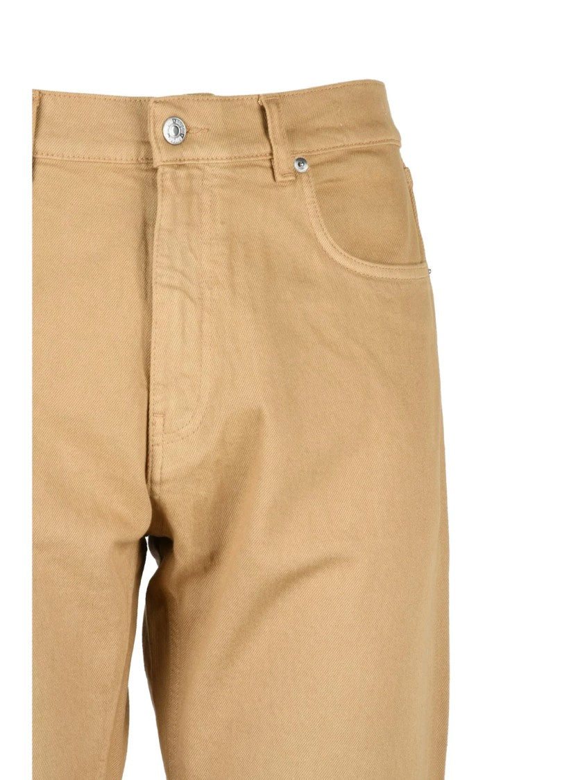Grifoni Yellow Cotton Elastane Men's Straight Leg Jeans