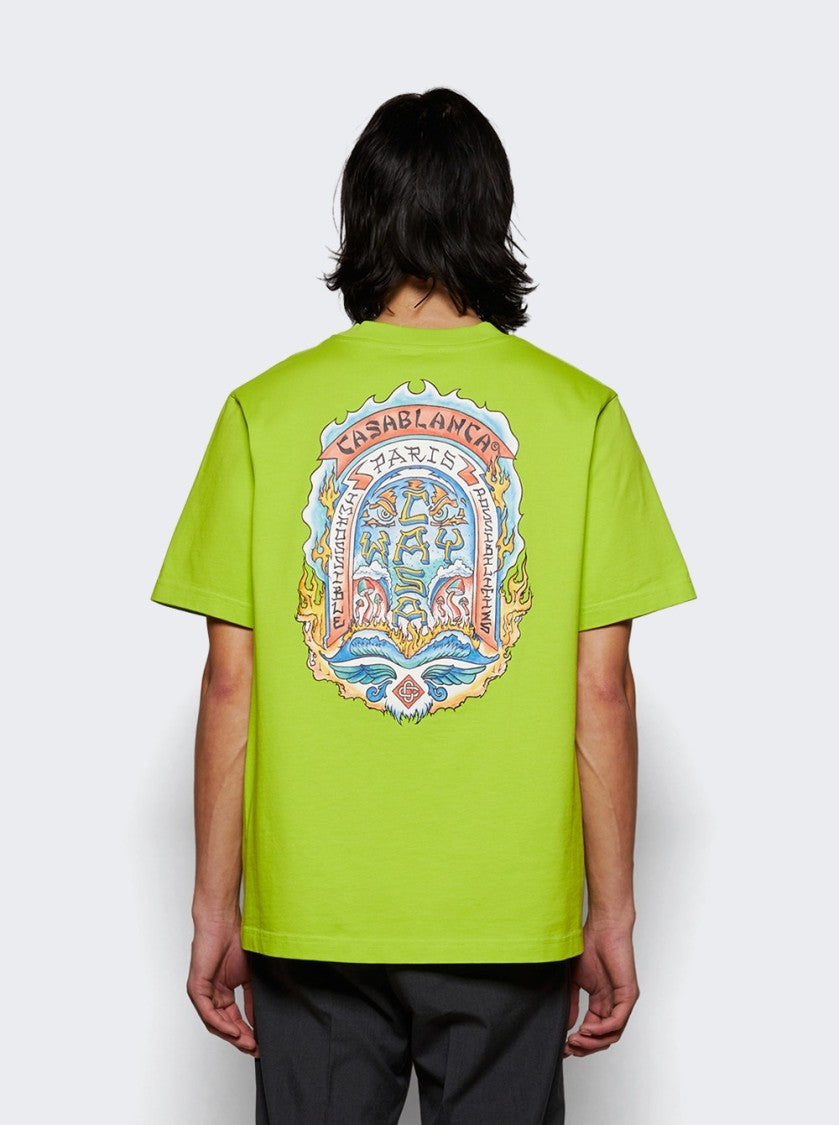 Casablanca Casa Way Skate Printed Tee - Green
