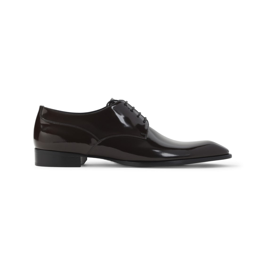 Saint Laurent Polished Calf Leather Lace-Up Dress Shoes