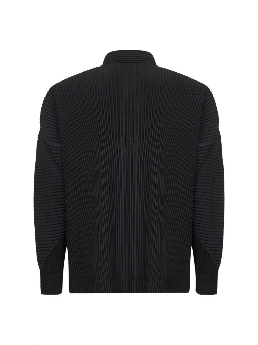 Homme Plissé Issey Miyake Pleated Polo – Black