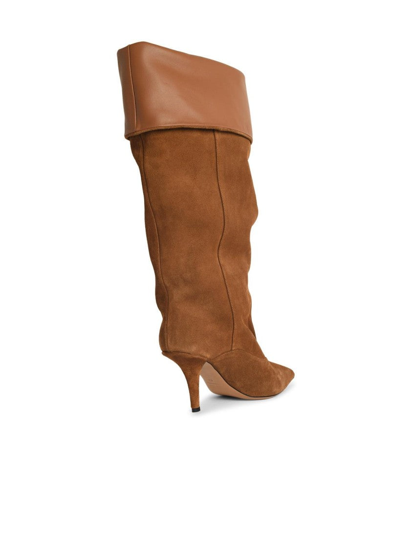 Paris Texas Ines Reverse 75' Suede Cognac Boots