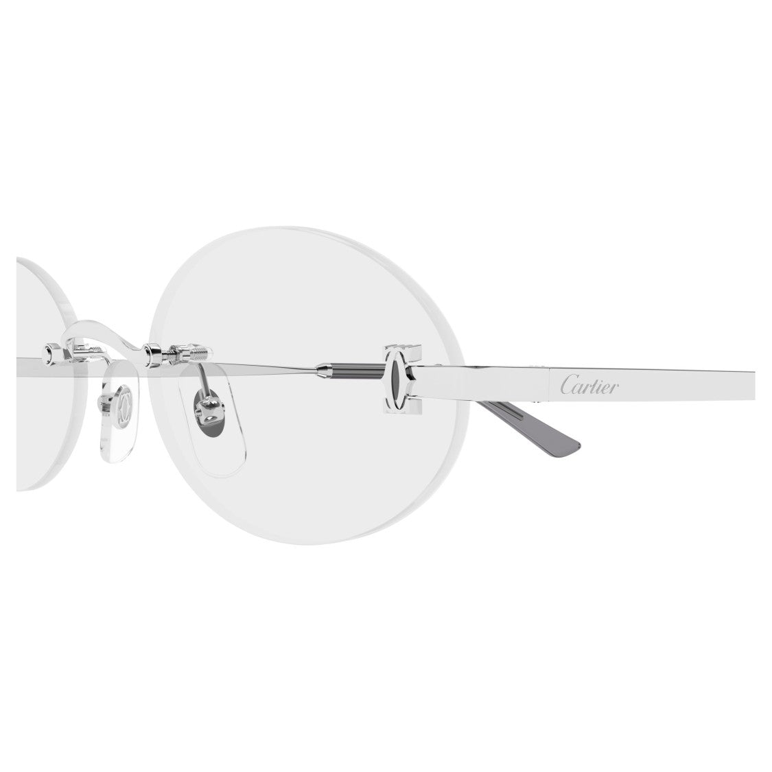 Cartier Ct0594o Rimless Oval Sunglasses