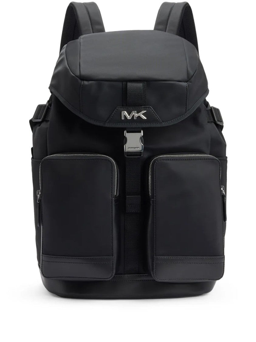 Michael Kors Structured Black Nylon Cargo Rucksack With Interior
