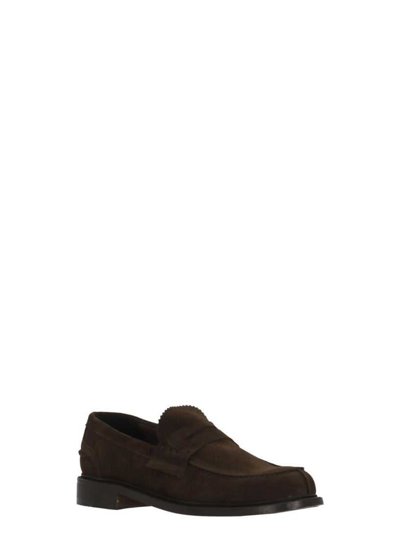 Berwick 1707 Brown Front Mask Suede Loafers