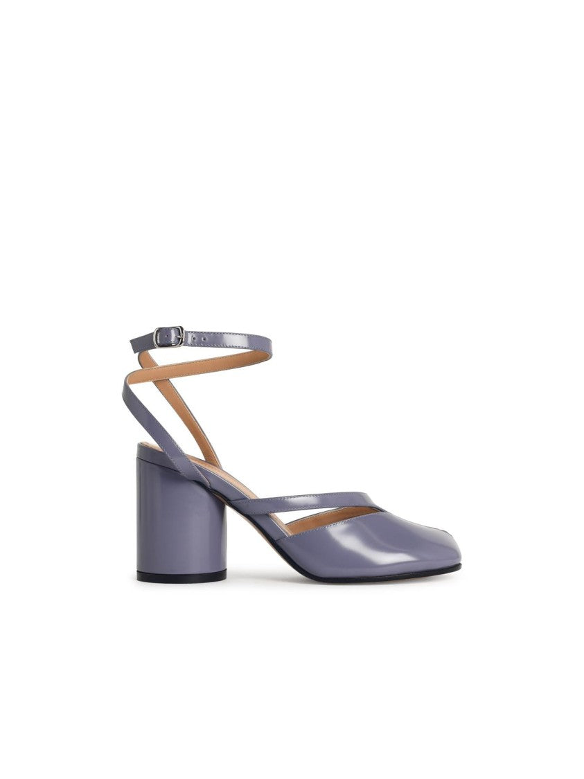 Maison Margiela Tabi' Purple Leather Sandals
