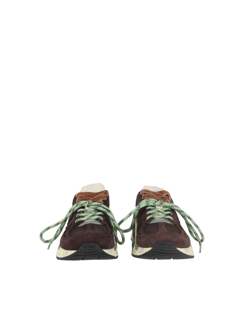 Premiata Brown Mased Rich Suede Sneakers
