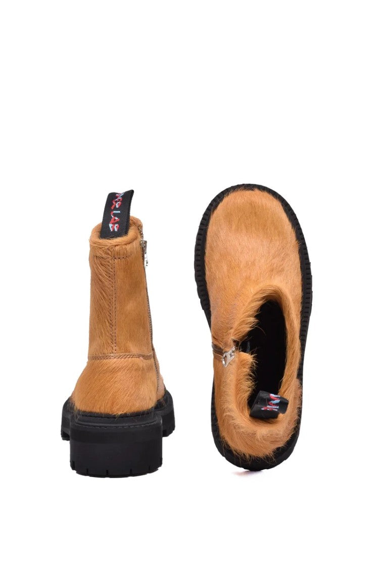 Camper Lab Lab Fur Ankle Boot - Brown