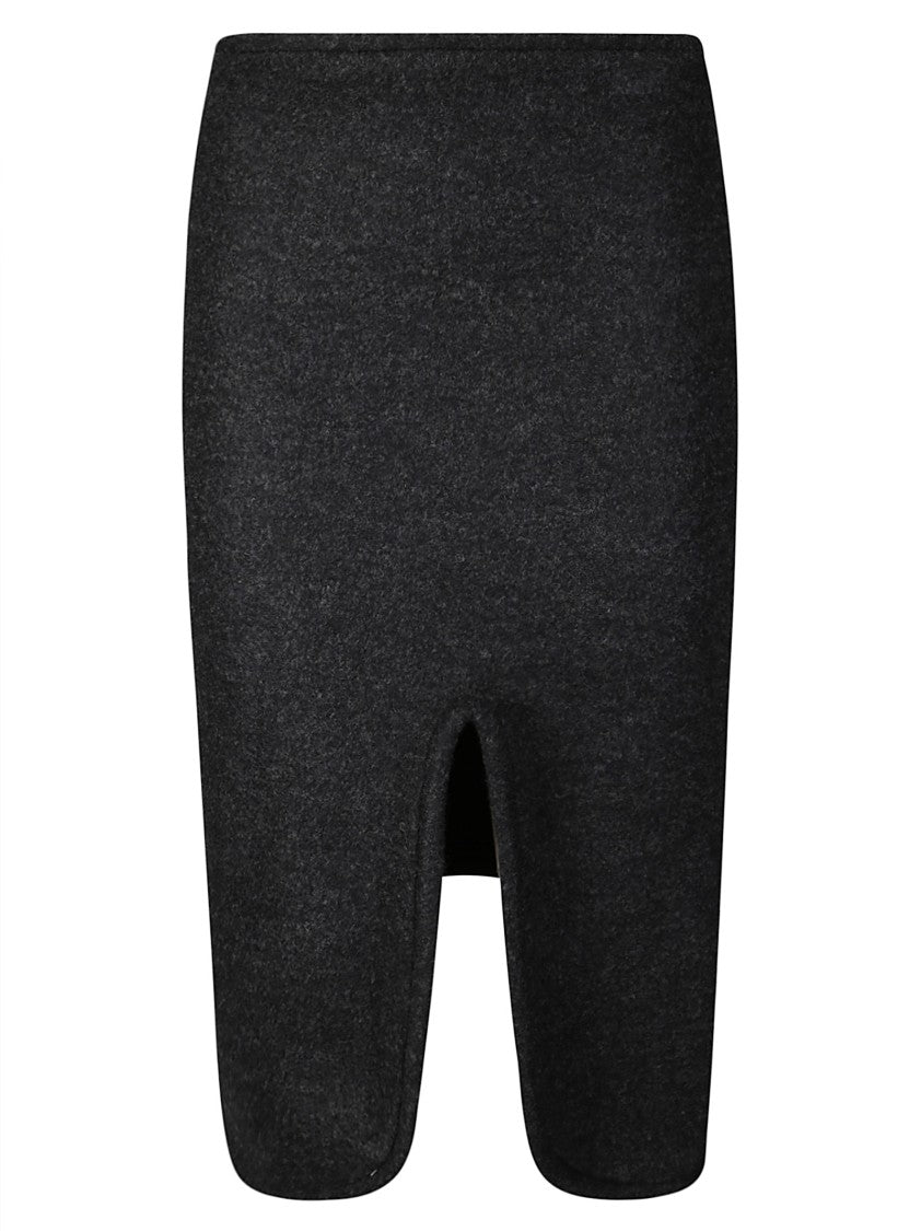 Victoria Beckham Pencil Skirt With Front Slit And Asymmetric Hem