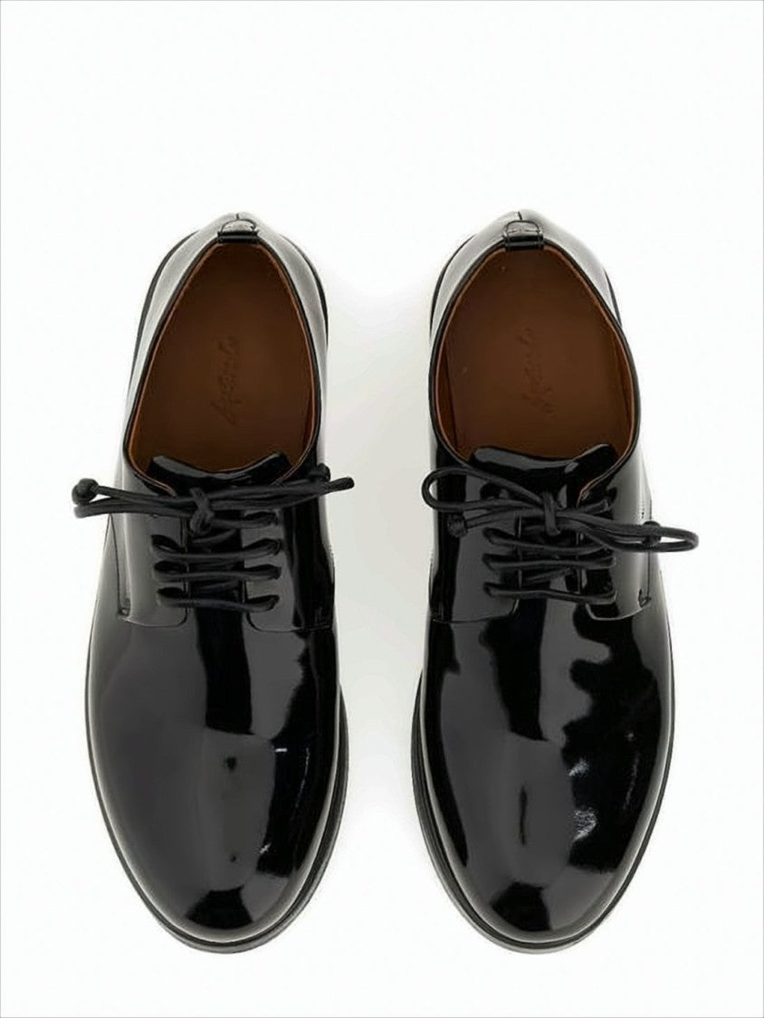Marsèll Glossy Black Lace-Up Dress Shoes