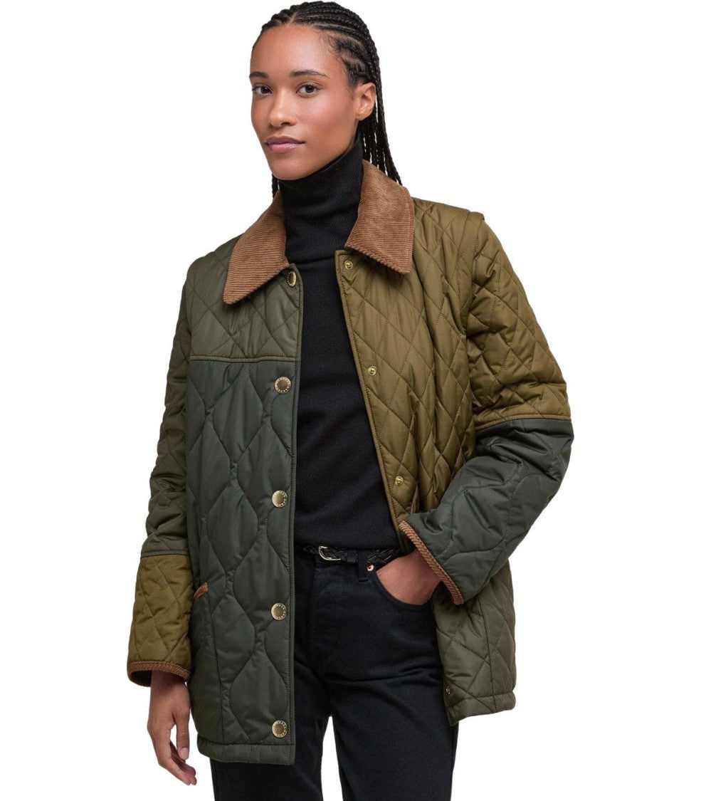 Barbour Lorrie Green Quilted Jacket