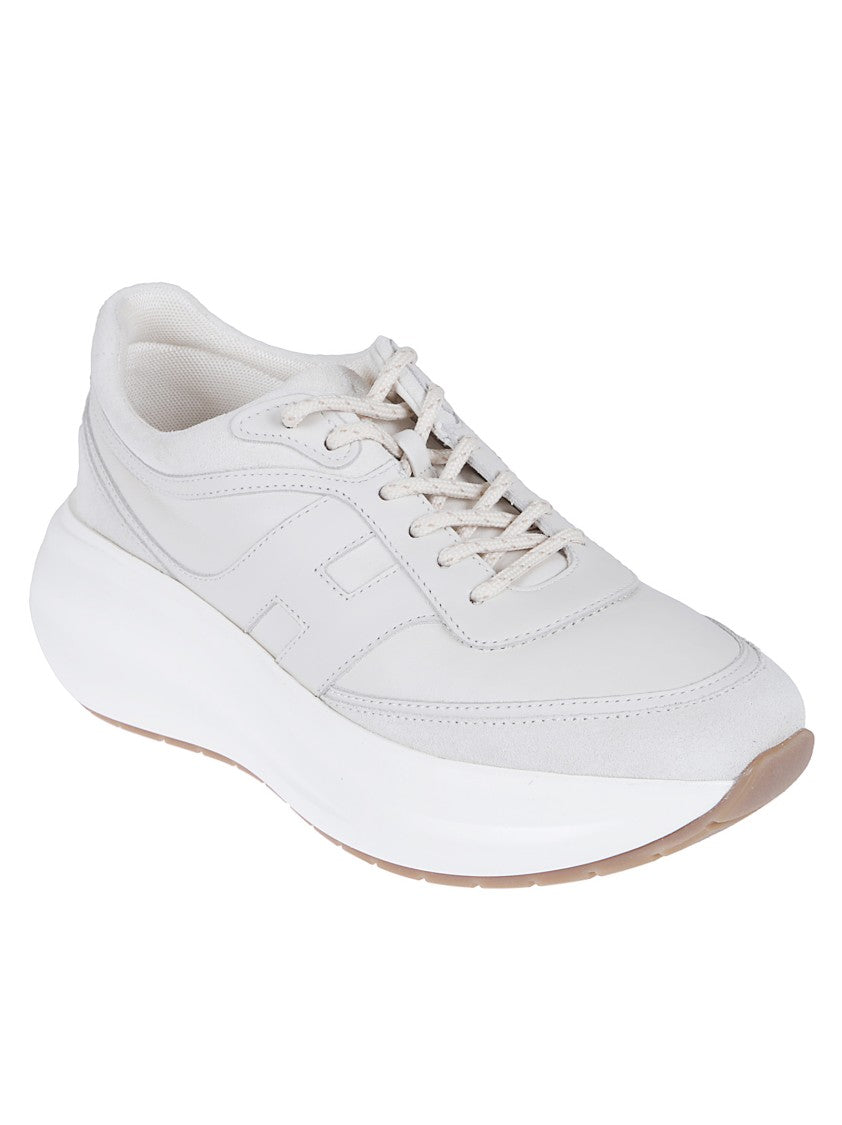 Hogan Yogurt Suede And Nappa Sneakers