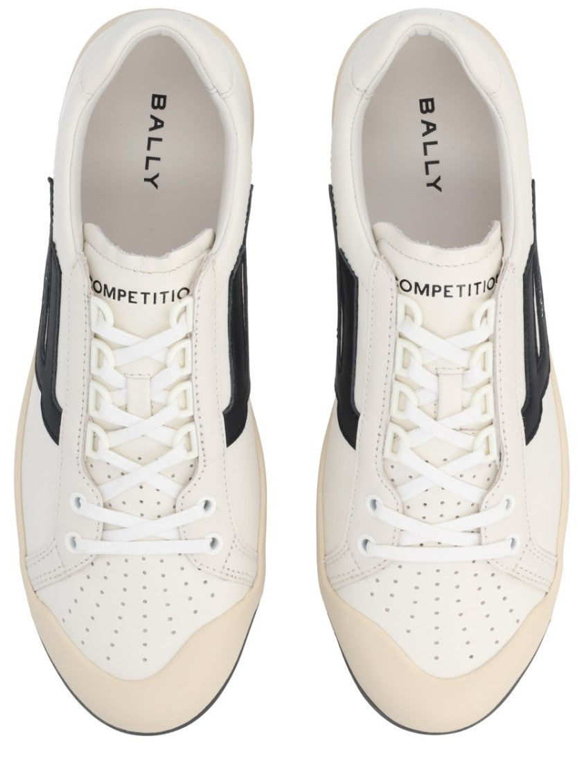 Bally Competition Calfskin Side Stripe Sneakers
