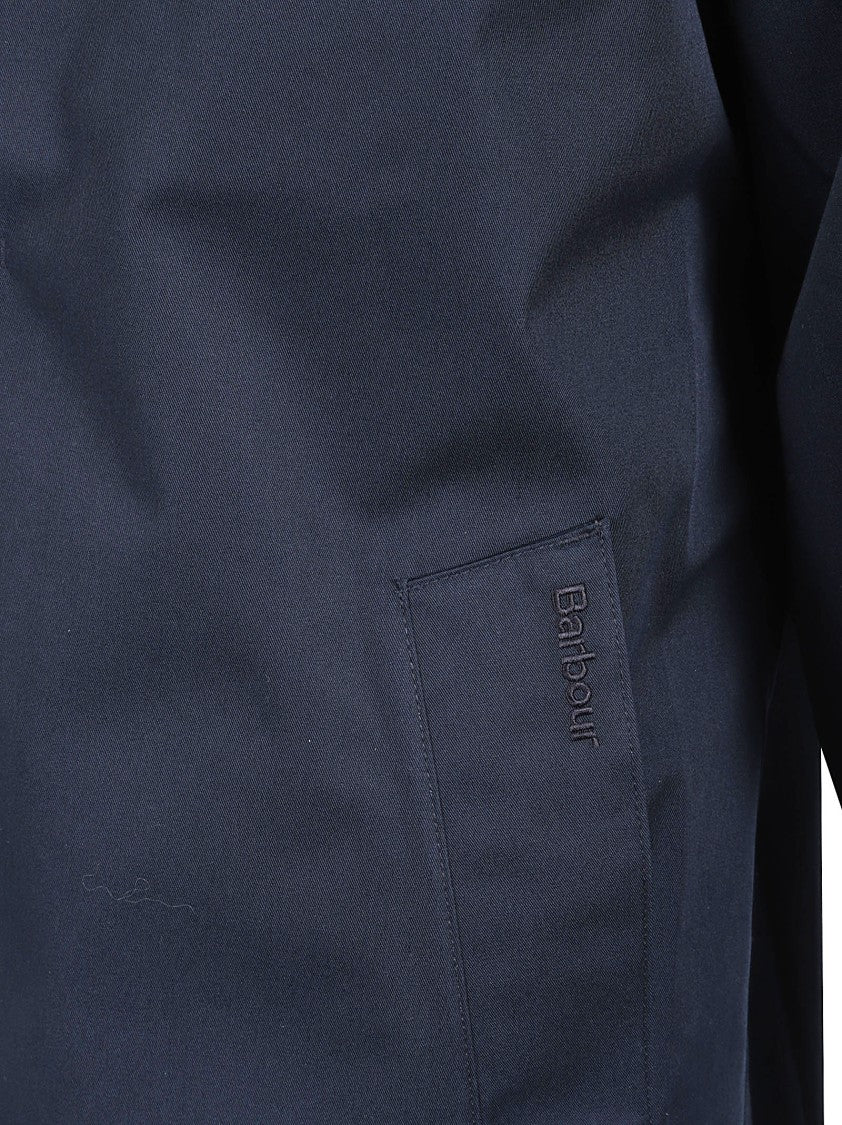 Barbour Mid-Length Waterproof Mac Jacket With Tartan Lining