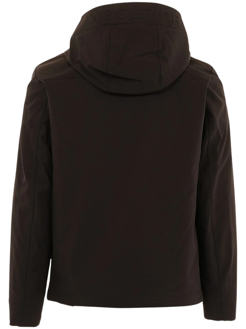 Woolrich Minimalist Functional Pockets Hooded Zip-Up Jacket