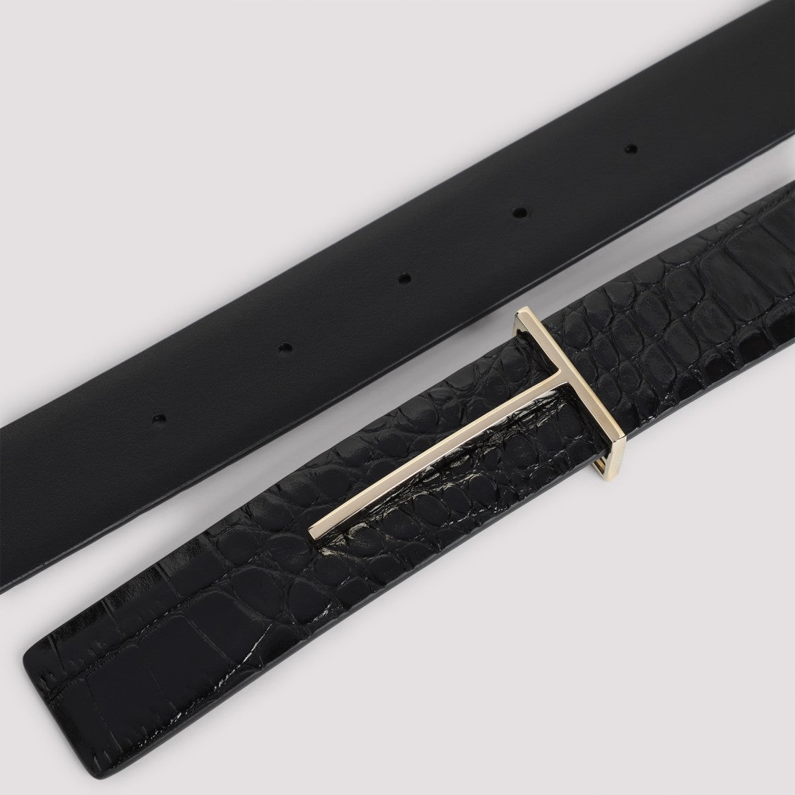 Tom Ford Black Calf Leather Belt