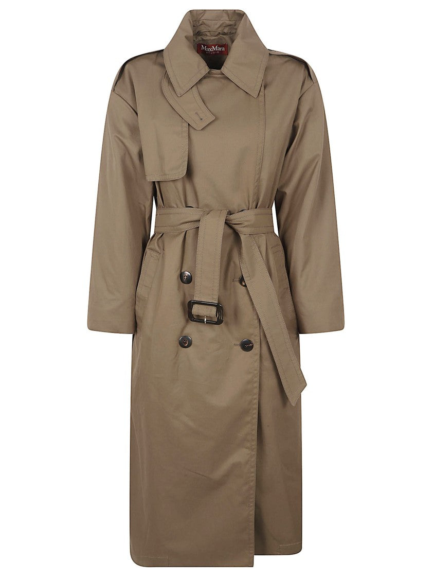 Max Mara Double-Breasted Water-Resistant Trench Coat