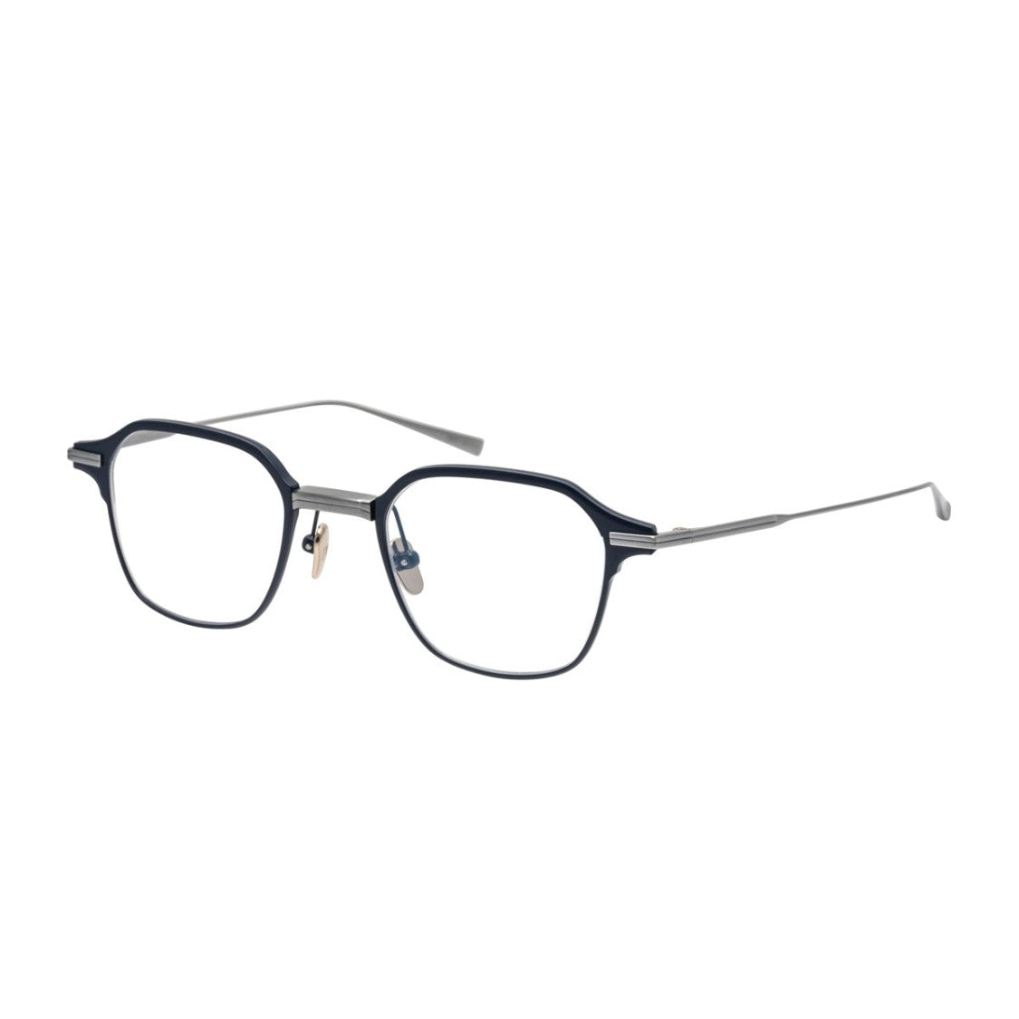 Masunaga Navy Grey Bleecker Titanium Eyeglasses