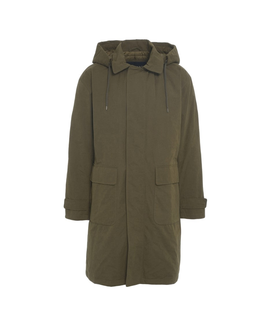 Herno Matte-Finish Parka With Adjustable Hood