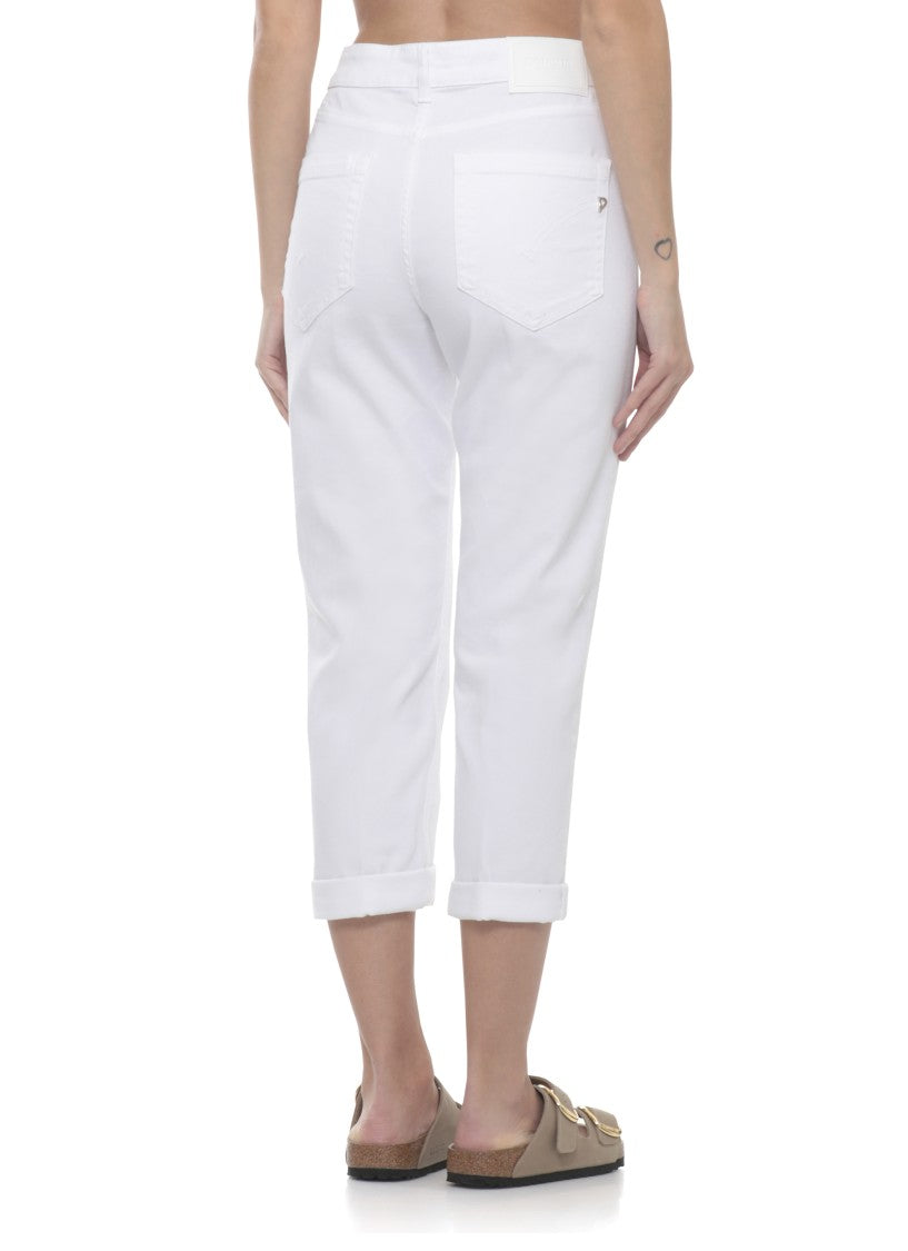 Dondup White Koons Bot Gioie Jewel Jeans