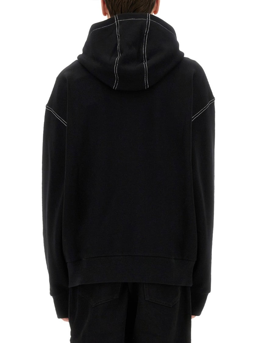 Givenchy Relaxed-Fit Black Hoodie With Drawstring