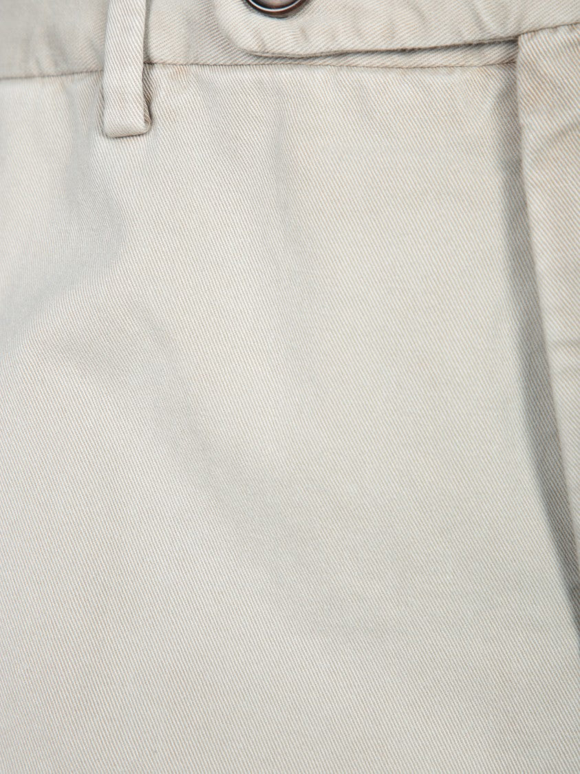 Incotex Carrot Fit Gravel-Green Trousers